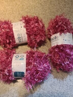 No Boundaries FUCHSIA-Stella Eyelash Texture Yarn Bundle Of 3 Nwt